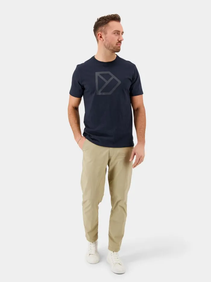 DLogo Printed Tshirt Dark Night Blue Men Didriksons Tshirts and Polos DLogo Printed Tshirt Dark Night Blue Men Didriksons Tshirts and Polos