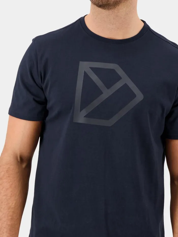 DLogo Printed Tshirt Dark Night Blue Men Didriksons Tshirts and Polos DLogo Printed Tshirt Dark Night Blue Men Didriksons Tshirts and Polos