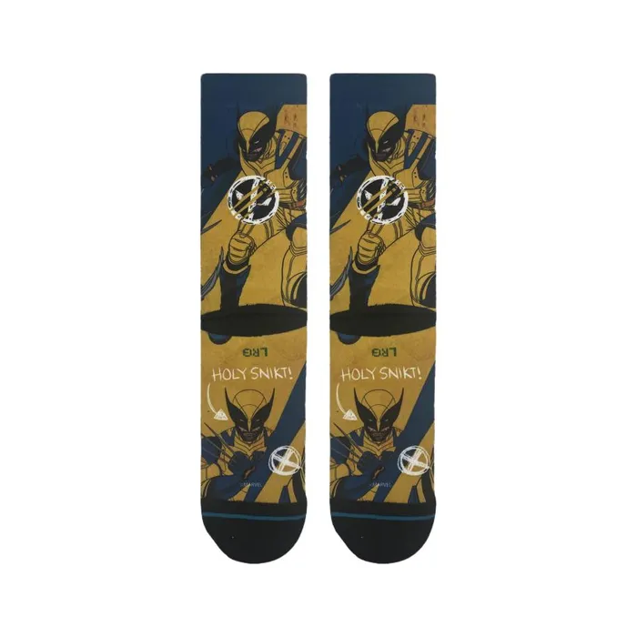 Deadpool X Stance Poly Crew Socks Deadpool Wolverine 8211 Yellow MenWomen Stance Crew