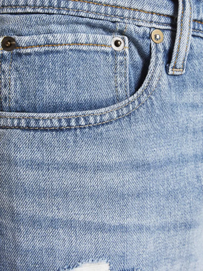 Denim Shorts JACK and JONES Mens CHRIS ORIGINAL AM 244 DENIM SHORTS Blue Blue Denim Gift 4 You