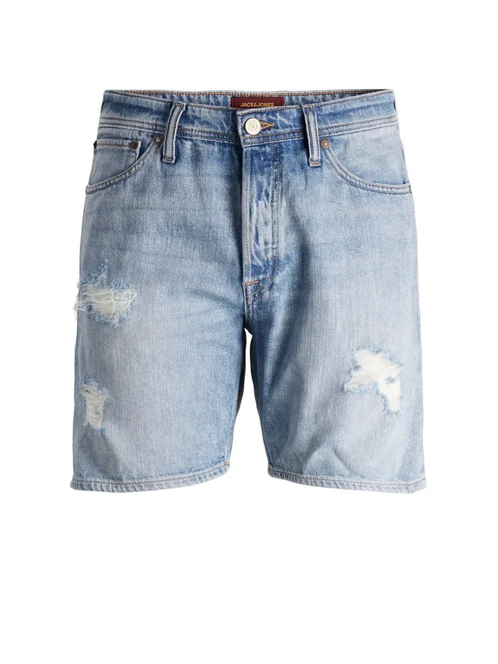 Denim Shorts JACK and JONES Mens CHRIS ORIGINAL AM 244 DENIM SHORTS Blue Blue Denim Gift 4 You