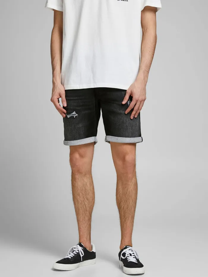 Denim Shorts JACK and JONES Mens RICK ICON GE 437 INDIGO KNIT DENIM SHORTS Black Black Denim Near Me Denim Shorts JACK and JONES Mens RICK ICON GE 437 INDIGO KNIT DENIM SHORTS Black Black Denim Near Me