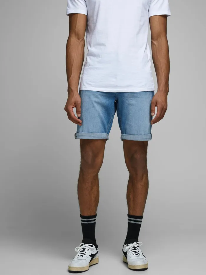 Denim Shorts JACK and JONES Mens RICK ORIGINAL AGI 002 DENIM SHORTS Blue Blue Denim Popular Denim Shorts JACK and JONES Mens RICK ORIGINAL AGI 002 DENIM SHORTS Blue Blue Denim Popular