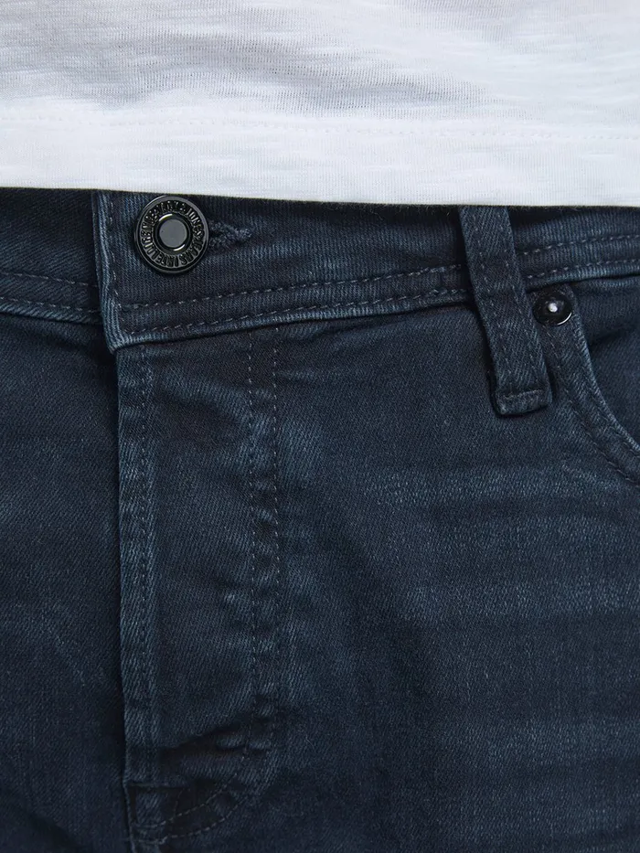 Denim Shorts JACK and JONES Mens RICK ORIGINAL AGI 004 DENIM SHORTS Blue Blue Denim For Sale