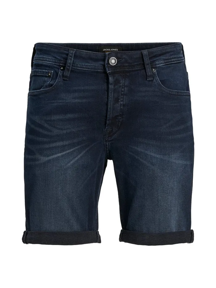 Denim Shorts JACK and JONES Mens RICK ORIGINAL AGI 004 DENIM SHORTS Blue Blue Denim For Sale