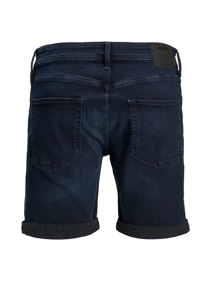 Denim Shorts JACK and JONES Mens RICK ORIGINAL AGI 004 DENIM SHORTS Blue Blue Denim For Sale