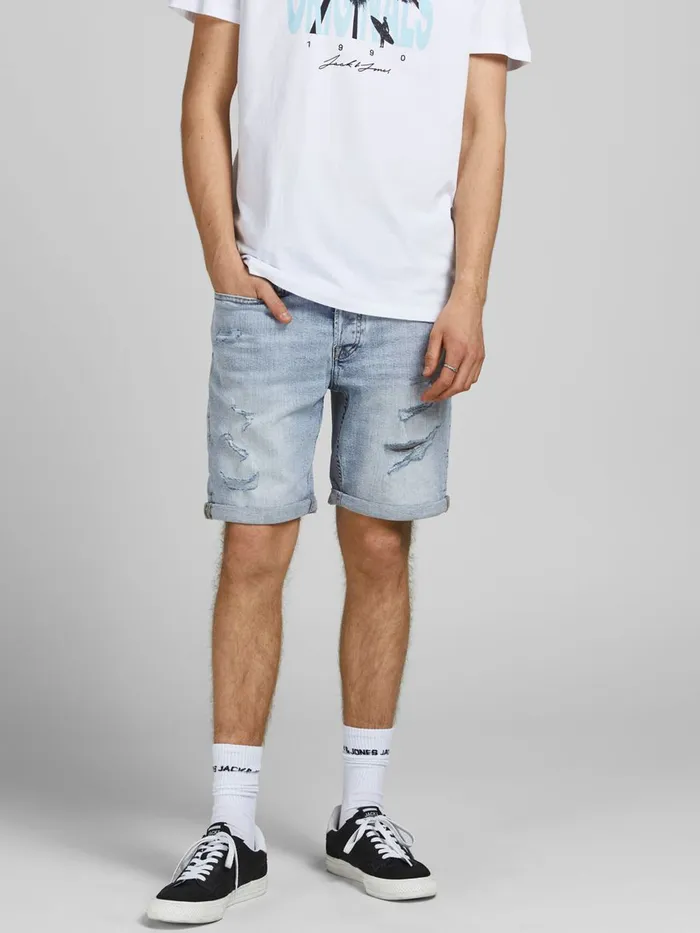 Denim Shorts JACK and JONES Mens RICK ORIGINAL AM 198 DENIM SHORTS Blue Blue Denim Online Denim Shorts JACK and JONES Mens RICK ORIGINAL AM 198 DENIM SHORTS Blue Blue Denim Online