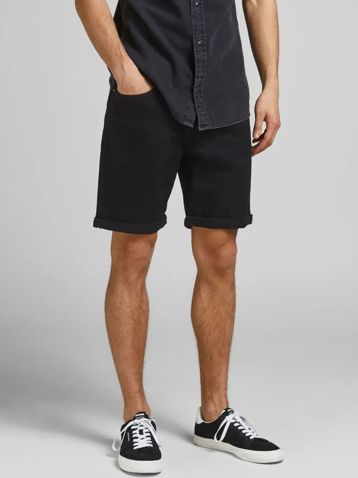 Denim Shorts JACK and JONES Mens RICK ORIGINAL NA 029 DENIM SHORTS Black Black Denim Cheap On Sale Denim Shorts JACK and JONES Mens RICK ORIGINAL NA 029 DENIM SHORTS Black Black Denim Cheap On Sale