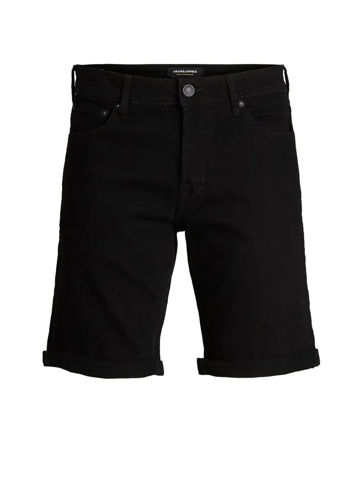 Denim Shorts JACK and JONES Mens RICK ORIGINAL NA 029 DENIM SHORTS Black Black Denim Cheap On Sale