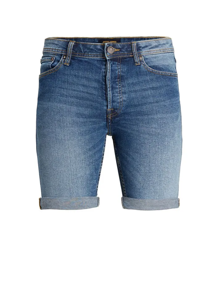 Denim Shorts JACK and JONES Mens RICK ORIGINAL NA 031 DENIM SHORTS Blue Blue Denim Cheap On Sale