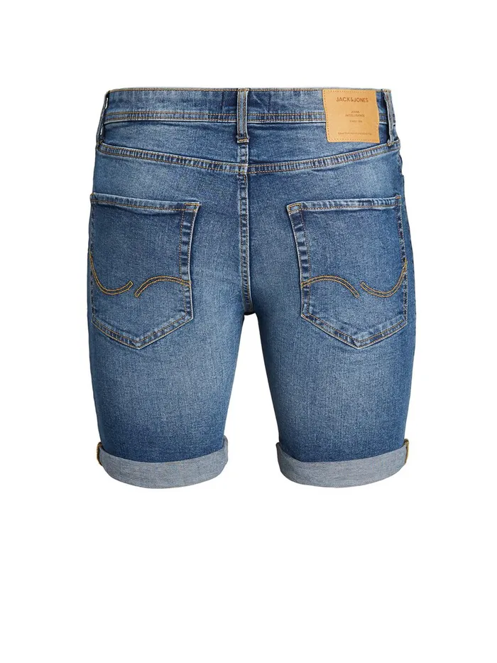 Denim Shorts JACK and JONES Mens RICK ORIGINAL NA 031 DENIM SHORTS Blue Blue Denim Cheap On Sale