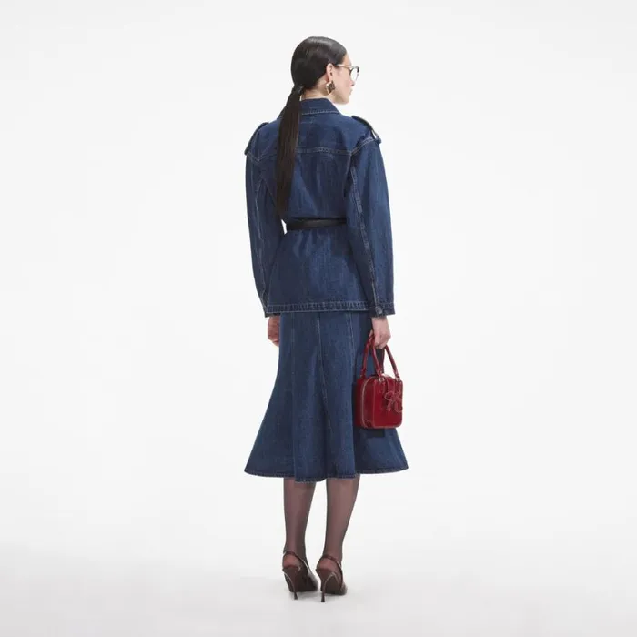 Denim Utility Jacket Women Self Portrait Outerwear Denim Utility Jacket Women Self Portrait Outerwear