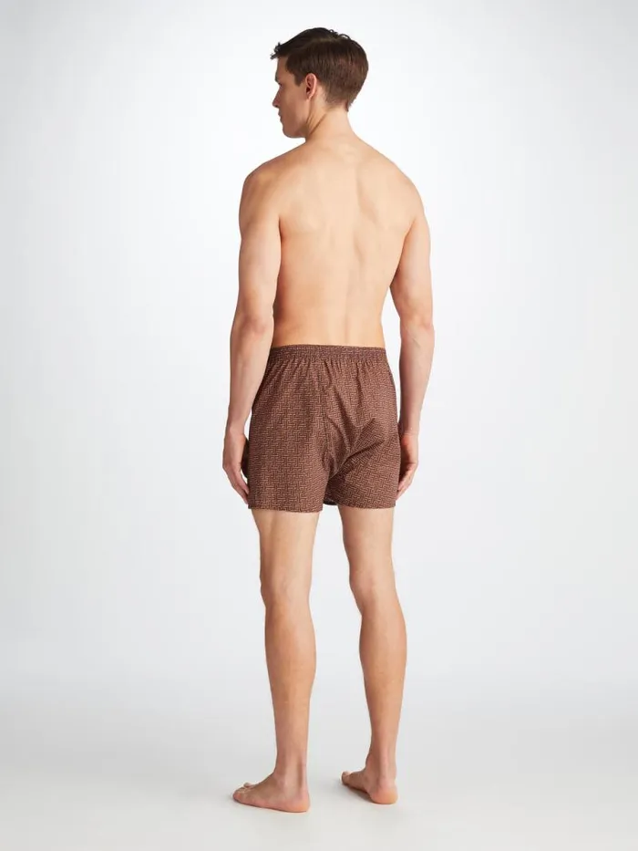 Derek Rose Classic Fit Boxer Shorts Men Classic Fit Boxers Ledbury 72 Cotton Batiste Burgundy