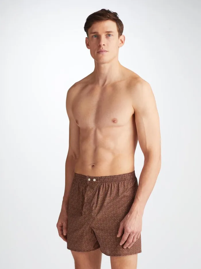Derek Rose Classic Fit Boxer Shorts Men Classic Fit Boxers Ledbury 72 Cotton Batiste Burgundy