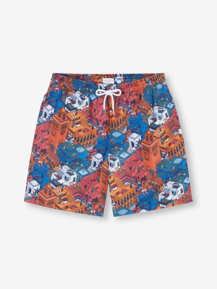 Derek Rose Classic Fit Swim Shorts Men Swim Shorts Maui 60 Multi