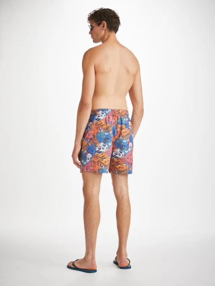 Derek Rose Classic Fit Swim Shorts Men Swim Shorts Maui 60 Multi