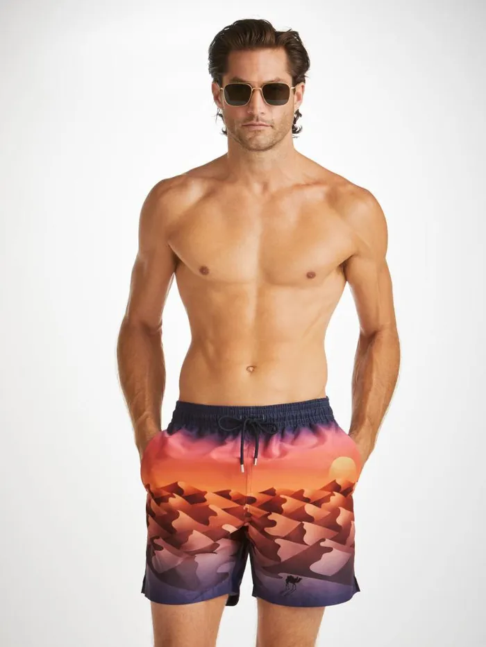 Derek Rose Classic Fit Swim Shorts Men Swim Shorts Oahu 6 Multi