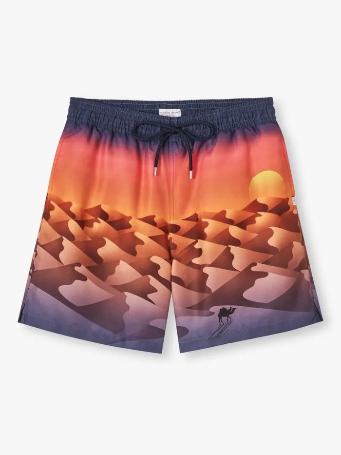 Derek Rose Classic Fit Swim Shorts Men Swim Shorts Oahu 6 Multi