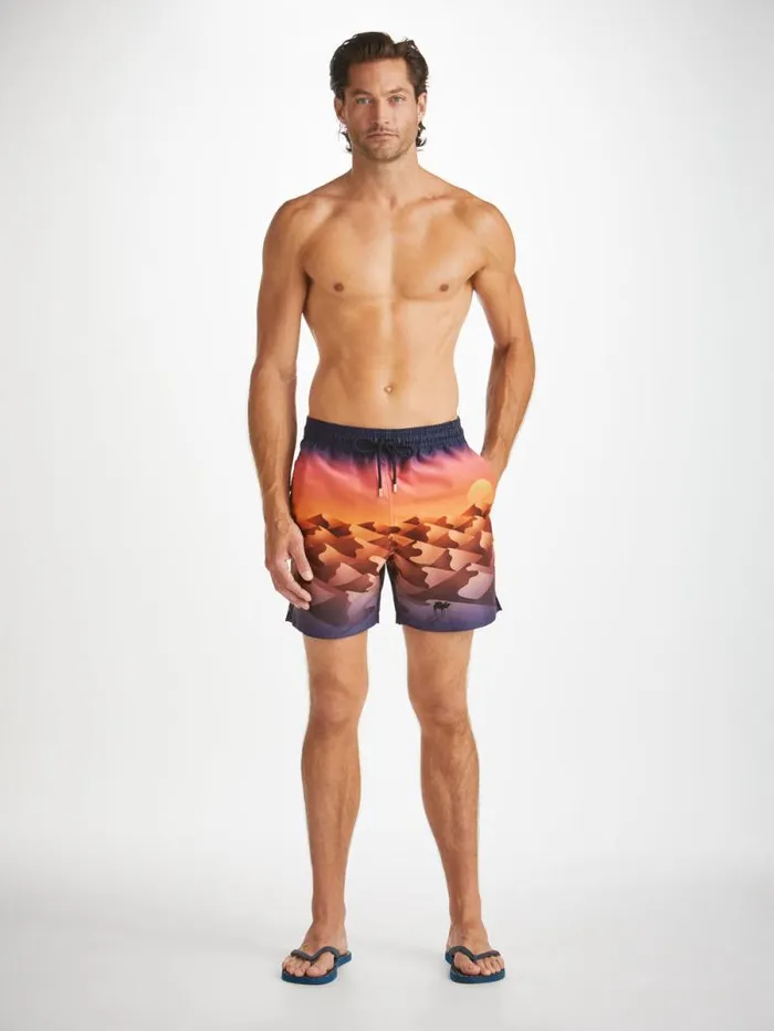 Derek Rose Classic Fit Swim Shorts Men Swim Shorts Oahu 6 Multi