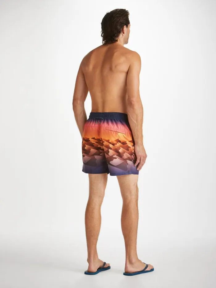 Derek Rose Classic Fit Swim Shorts Men Swim Shorts Oahu 6 Multi
