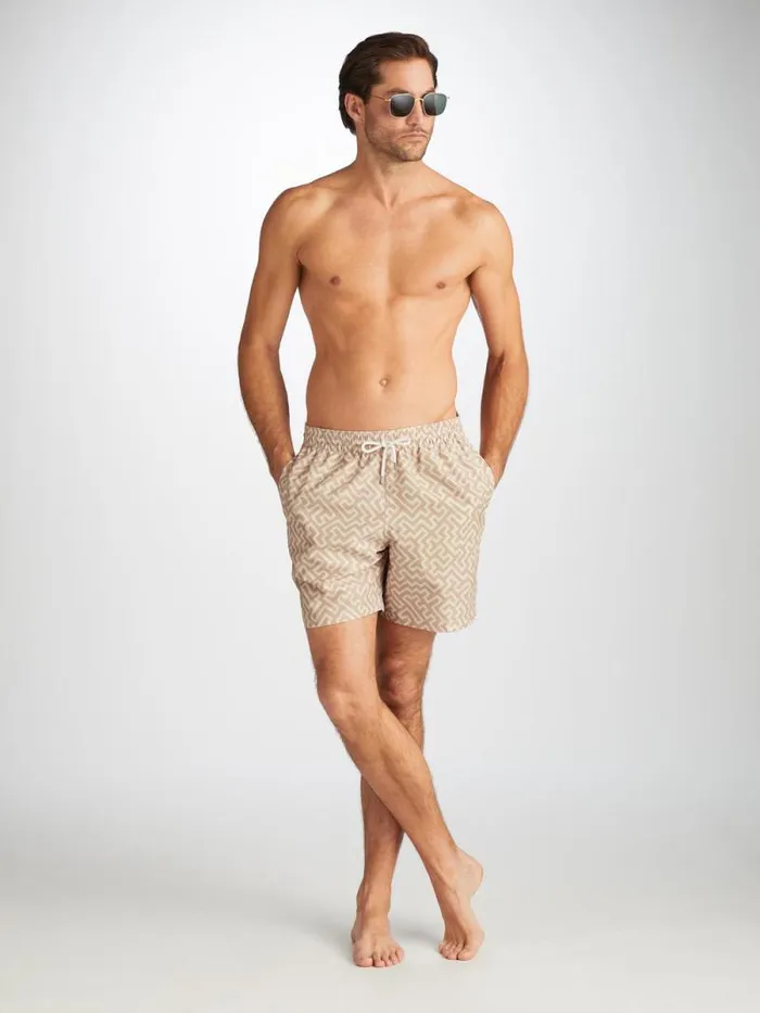 Derek Rose Classic Fit Swim Shorts Men Swim Shorts Tropez 16 Sand