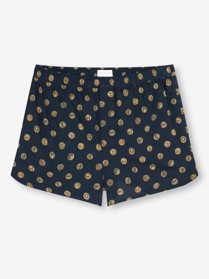 Derek Rose Modern Fit Boxer Shorts Men Modern Fit Boxers Ledbury 78 Cotton Batiste Navy