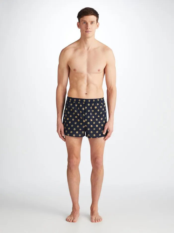 Derek Rose Modern Fit Boxer Shorts Men Modern Fit Boxers Ledbury 78 Cotton Batiste Navy