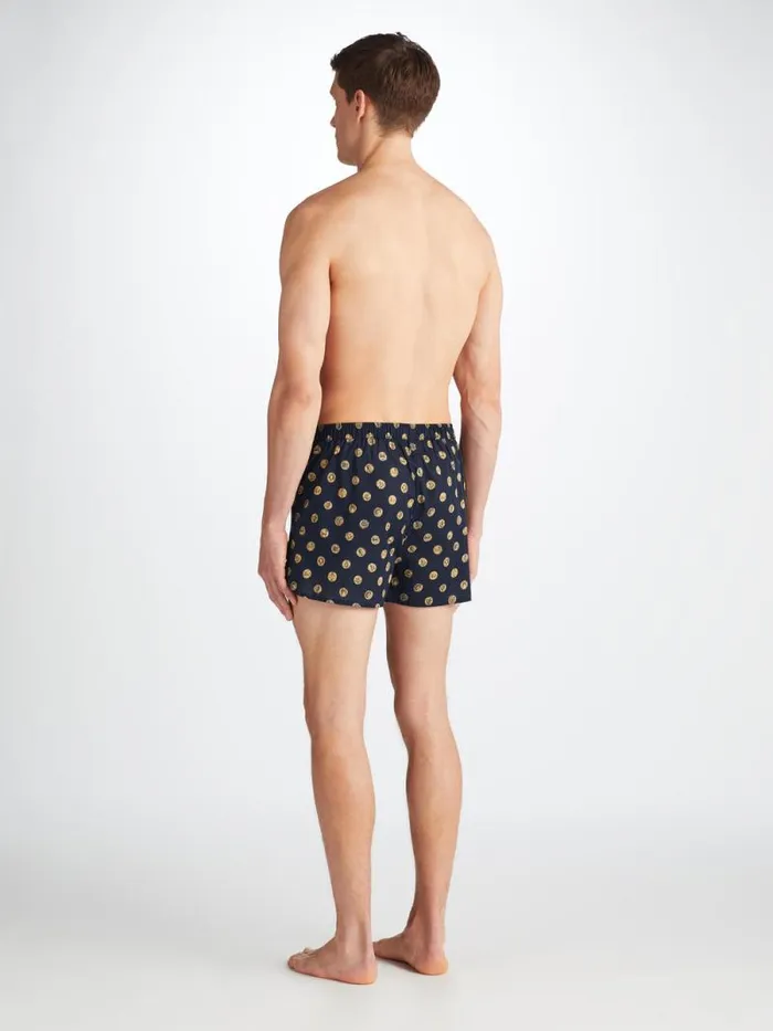 Derek Rose Modern Fit Boxer Shorts Men Modern Fit Boxers Ledbury 78 Cotton Batiste Navy
