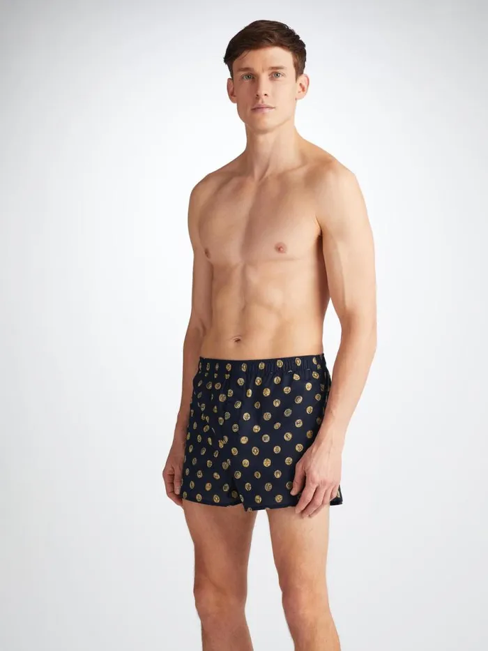 Derek Rose Modern Fit Boxer Shorts Men Modern Fit Boxers Ledbury 78 Cotton Batiste Navy