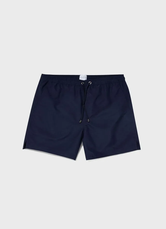 Drawstring Swim Shorts Navy Men SUNSPEL Swimwear