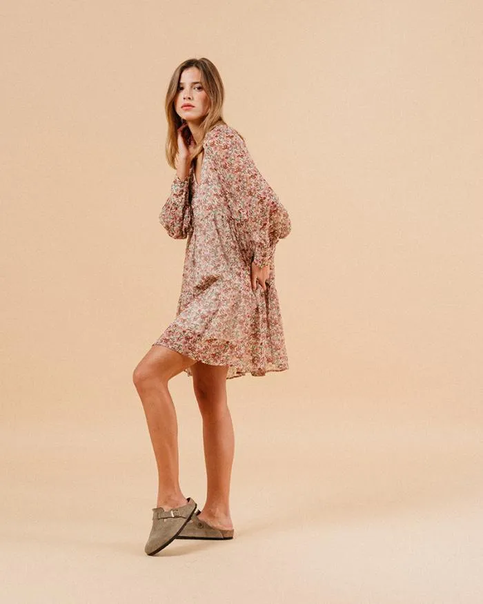 DRESS ECRU MARLISE Shop Grace and Mila Printed Dresses