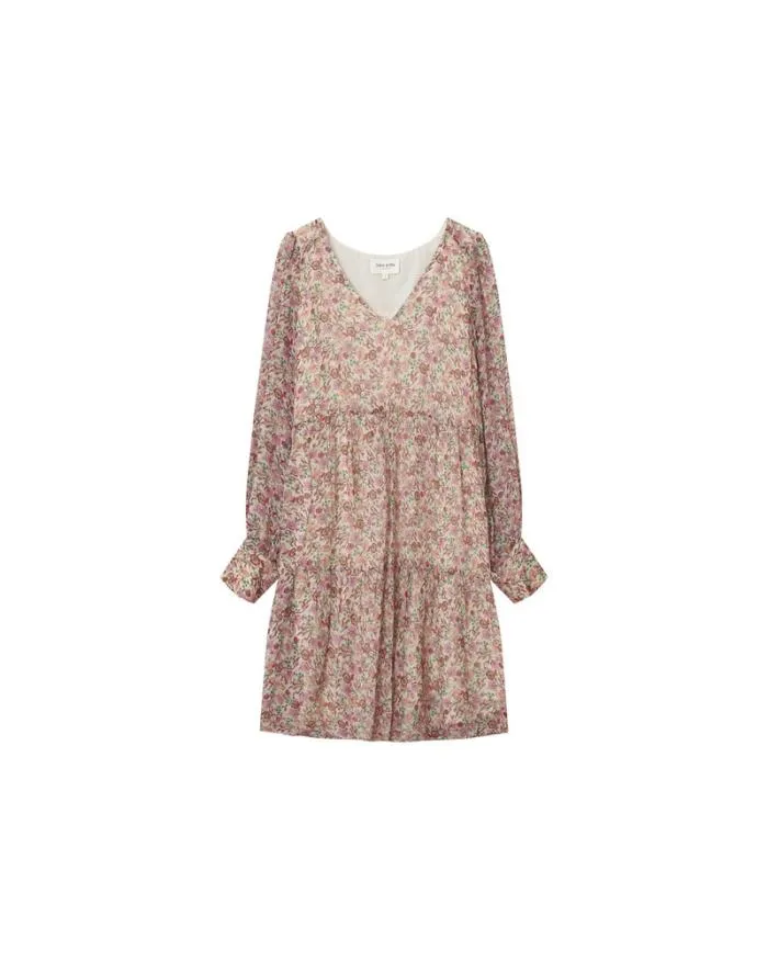 DRESS ECRU MARLISE Shop Grace and Mila Printed Dresses