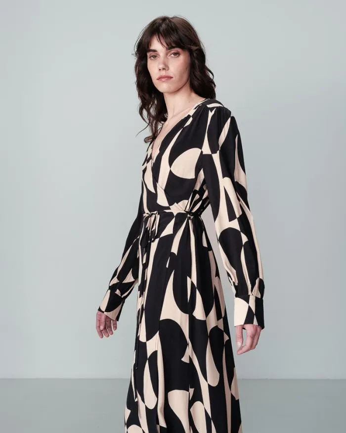 DRESS NOIR NEMOURS Shop Grace and Mila Printed Dresses