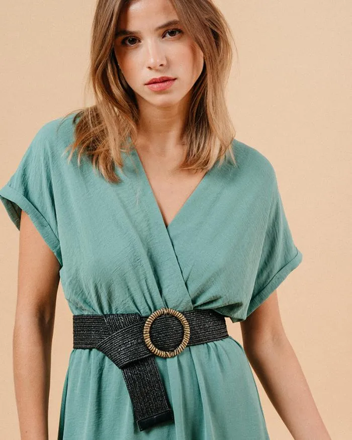 DRESS VERT MAUD Shop Grace and Mila Long Dresses