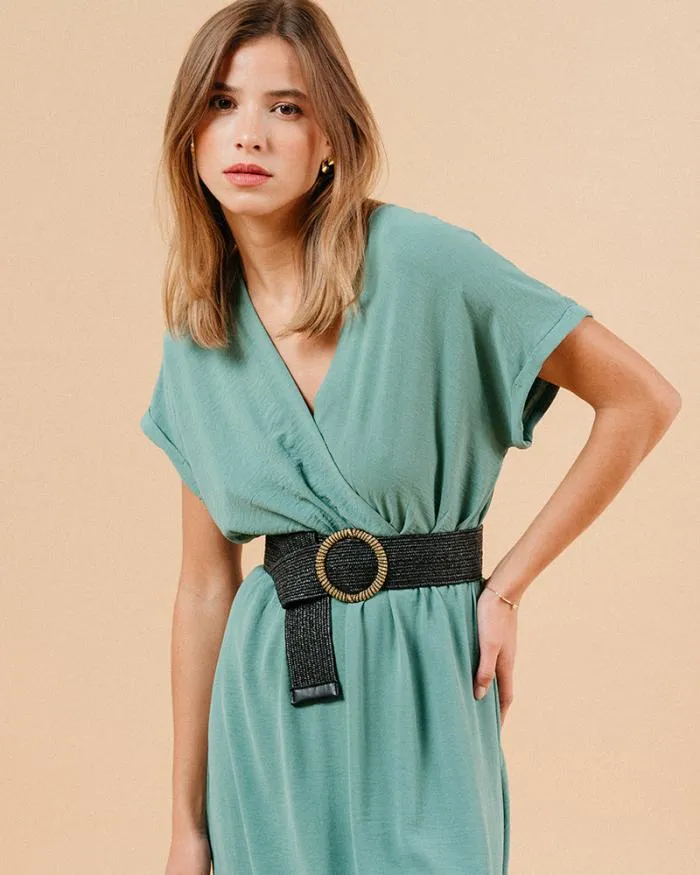 DRESS VERT MAUD Shop Grace and Mila Long Dresses