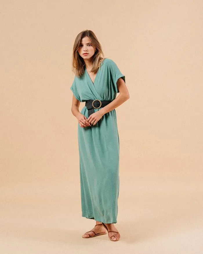 DRESS VERT MAUD Shop Grace and Mila Long Dresses