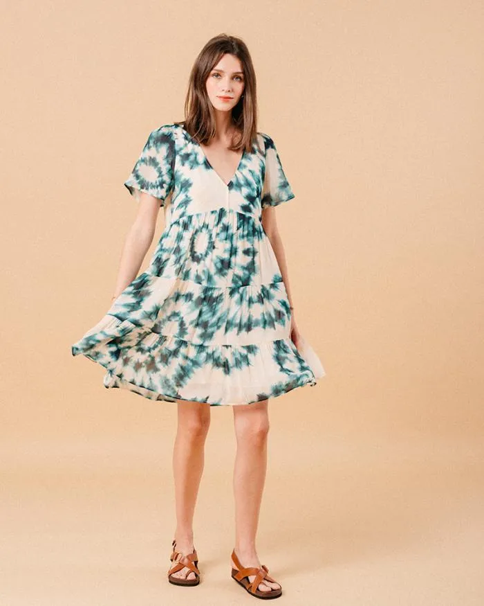 DRESS VERT MONA Shop Grace and Mila Printed Dresses
