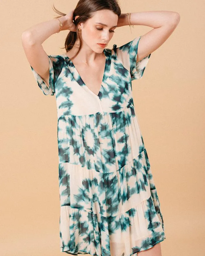 DRESS VERT MONA Shop Grace and Mila Printed Dresses