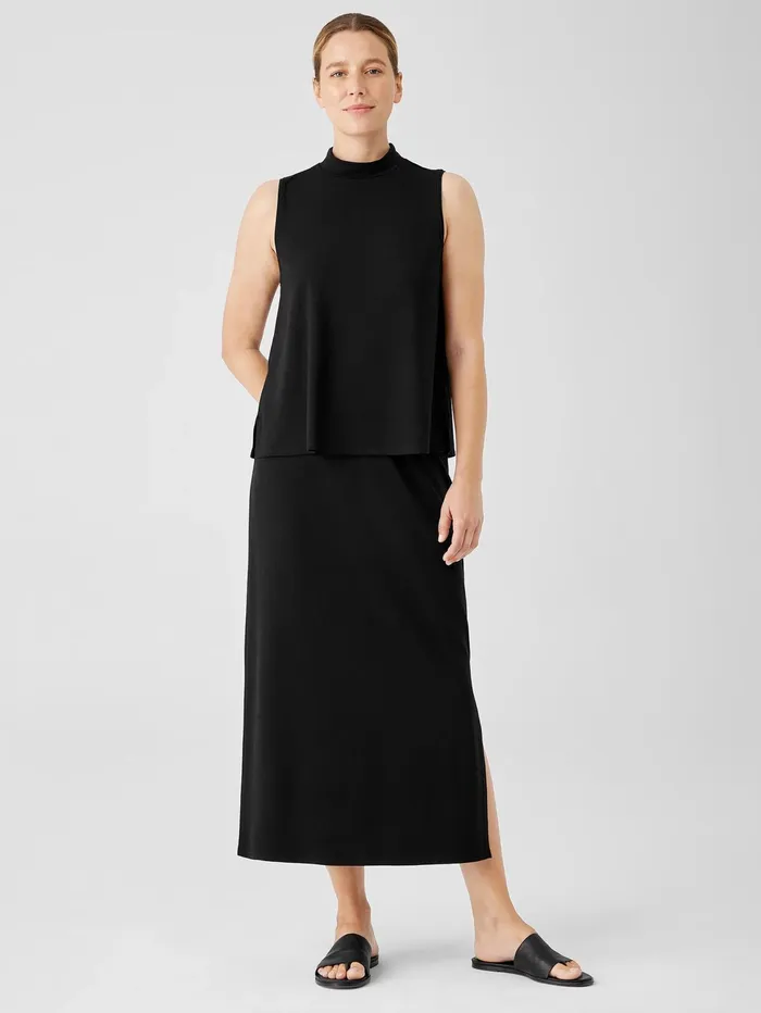 Dresses and Skirts Women Eileen Fisher Stretch Jersey Knit Straight Skirt Black Dresses and Skirts Women Eileen Fisher Stretch Jersey Knit Straight Skirt Black