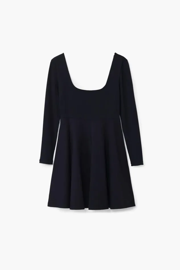 Dresses And Jumpsuits Women Desigual Short Flared Dress Black