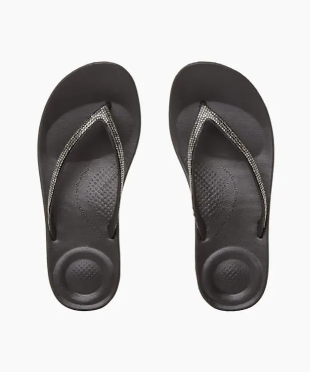 Dune London Black Sandals Women Wedge Flip Flop Black