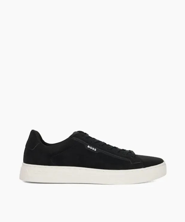 Dune London Black Shoes Men Cup Sole Trainers Black