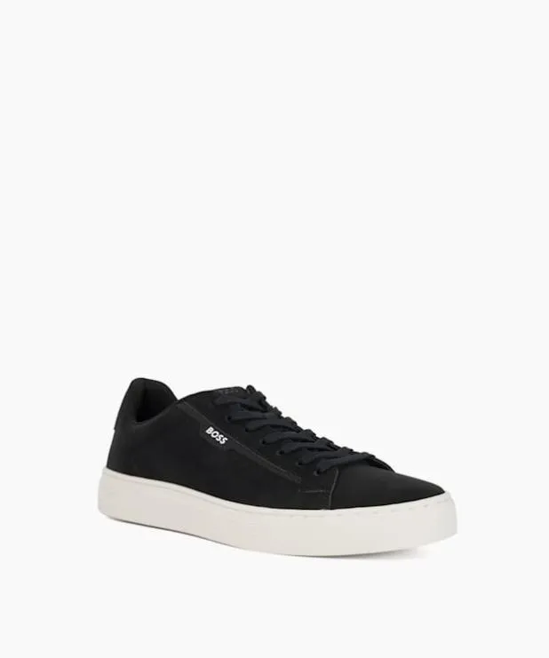 Dune London Black Shoes Men Cup Sole Trainers Black