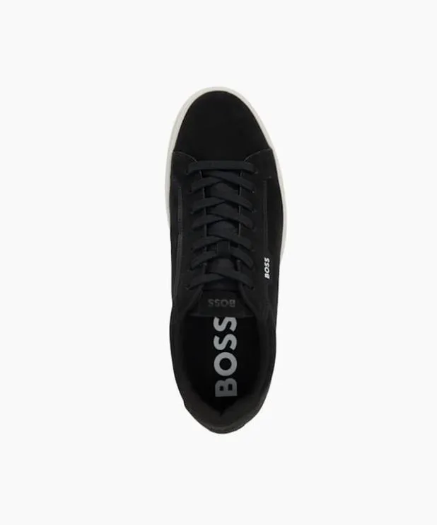 Dune London Black Shoes Men Cup Sole Trainers Black