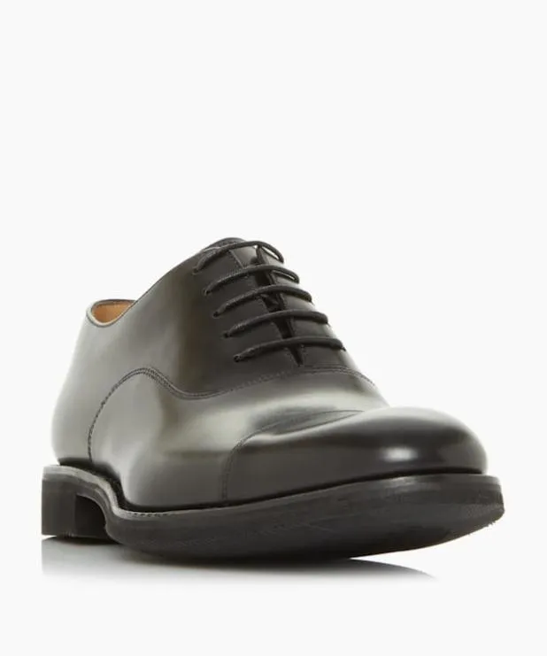 Dune London Black Shoes Men Leather Lace Up Formal Shoes Black