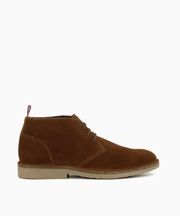 Dune London Brown Boots Men Casual Chukka Boots Brown