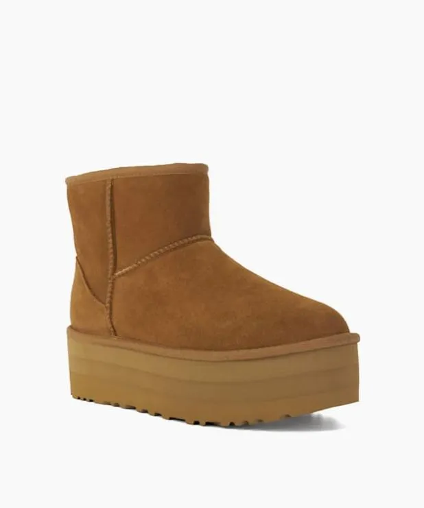 Dune London Brown Boots Women UGG Suede Platform Boots Brown