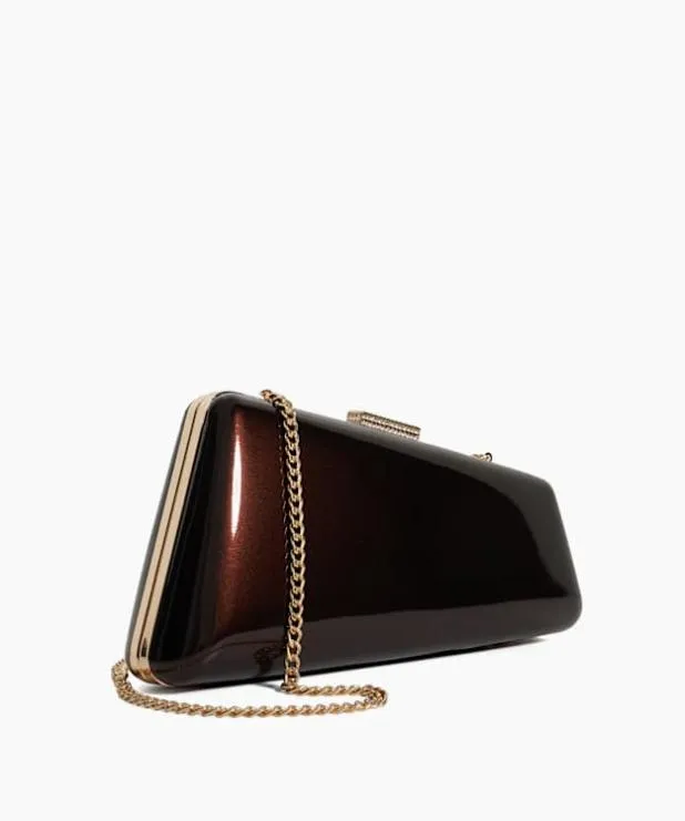 Dune London Clutch Bags Women Asymmetric Clutch Bag Brown