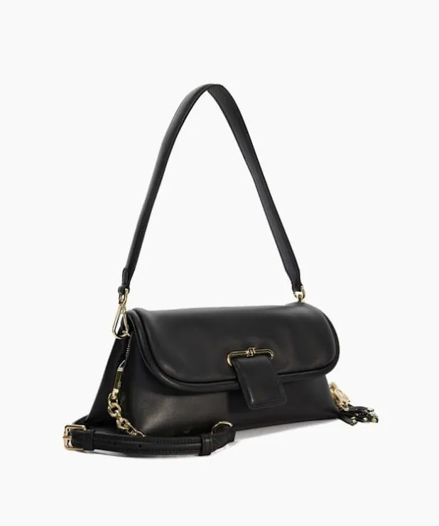 Dune London Crossbody Bags Women Leather Shoulder Bag Black Leather