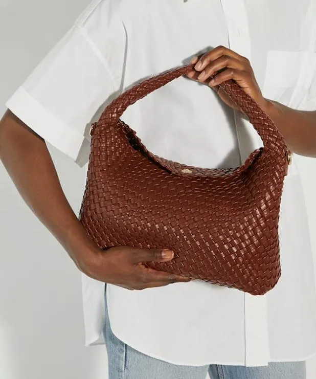Dune London Crossbody Bags Women Woven Shoulder Bag Brown